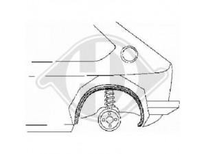 DIEDERICHS 9329431 purvasargis 
 Kėbulas -> Transporto priemonės galas -> Purvasaugiai
