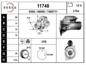 EAI 11748 starteris
8944339121, S13112, S13114