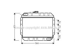 AVA QUALITY COOLING FD2065 radiatorius, variklio aušinimas
81VB8005BA, 82VB8005BA