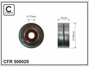 CAFFARO 500029 įtempiklio skriemulys, V formos rumbuotas diržas 
 Diržinė pavara -> V formos rumbuotas diržas/komplektas -> Įtempiklio skriemulys
6422000470, 6422001470, A6422000470