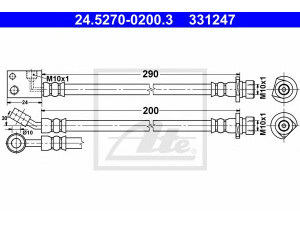 ATE 24.5270-0200.3 stabdžių žarnelė 
 Stabdžių sistema -> Stabdžių žarnelės
01468-SMG-E00