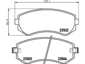 HELLA 8DB 355 017-201 stabdžių trinkelių rinkinys, diskinis stabdys 
 Techninės priežiūros dalys -> Papildomas remontas
410602N290, 410602N390, 410602N392
