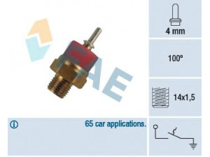 FAE 35770 temperatūros jungiklis, aušinimo skysčio įspėjimo lemputė 
 Aušinimo sistema -> Siuntimo blokas, aušinimo skysčio temperatūra
003 545 51 24, 006 545 14 24, 006 545 39 24