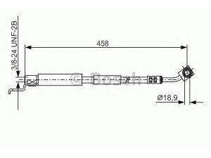 BOSCH 1 987 481 187 stabdžių žarnelė 
 Stabdžių sistema -> Stabdžių žarnelės
52007 583, 52008 675, 52008 675AC