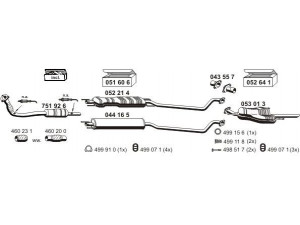ERNST 050484 išmetimo sistema 
 Išmetimo sistema -> Išmetimo sistema, visa