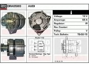 DELCO REMY DRA0580 kintamosios srovės generatorius 
 Elektros įranga -> Kint. sr. generatorius/dalys -> Kintamosios srovės generatorius
049903023K, 060903017, 060903023B