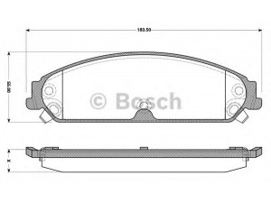 BOSCH 0 986 TB3 119 stabdžių trinkelių rinkinys, diskinis stabdys 
 Techninės priežiūros dalys -> Papildomas remontas
05142 559AA, 5142 559AA, 05142 559AA