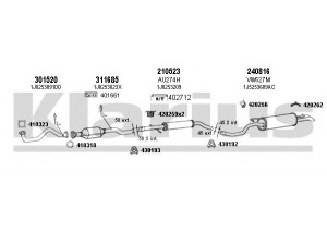 KLARIUS 930952E išmetimo sistema 
 Išmetimo sistema -> Išmetimo sistema, visa