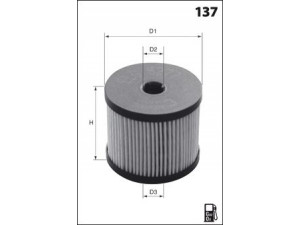 MECAFILTER ELG5416 kuro filtras 
 Techninės priežiūros dalys -> Papildomas remontas
7L6127177B, 7L6127177C, 7L6127434B