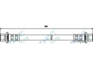 APEC braking HOS3467 stabdžių žarnelė 
 Stabdžių sistema -> Stabdžių žarnelės
9008094205, 9094702A47