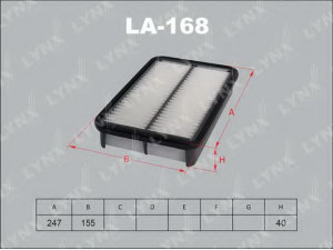 LYNXauto LA-168 oro filtras 
 Filtrai -> Oro filtras
17801-87401, 17801-87401-000, 17801-87401-LOC