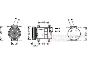 VAN WEZEL 1700K088 kompresorius, oro kondicionierius 
 Oro kondicionavimas -> Kompresorius/dalys
46811244