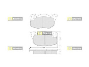 STARLINE BD S107P stabdžių trinkelių rinkinys, diskinis stabdys 
 Techninės priežiūros dalys -> Papildomas remontas
4251.37, 4251.40, 4251.47, 425137