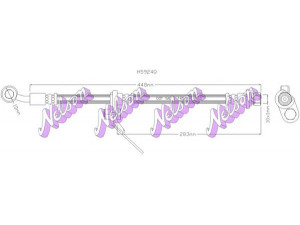 Brovex-Nelson H5924Q stabdžių žarnelė 
 Stabdžių sistema -> Stabdžių žarnelės
01465SDAA01, 01465SEAE00