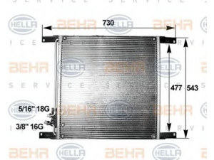 HELLA 8FC 351 300-041 kondensatorius, oro kondicionierius 
 Oro kondicionavimas -> Kondensatorius
132 1833