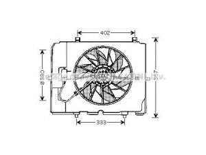 AVA QUALITY COOLING MS7502 ventiliatorius, radiatoriaus 
 Aušinimo sistema -> Oro aušinimas
0005401588, 2105052355