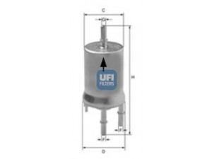 UFI 31.855.00 kuro filtras 
 Techninės priežiūros dalys -> Papildomas remontas
7N0201051, 7N0201051A