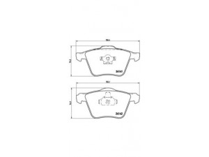 BREMBO P 86 018 stabdžių trinkelių rinkinys, diskinis stabdys 
 Techninės priežiūros dalys -> Papildomas remontas
274331, 30769125, 31201839, 31262705