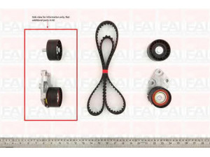 FAI AutoParts TBK165 paskirstymo diržo komplektas 
 Techninės priežiūros dalys -> Papildomas remontas