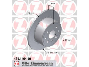 ZIMMERMANN 430.1464.00 stabdžių diskas 
 Dviratė transporto priemonės -> Stabdžių sistema -> Stabdžių diskai / priedai
569 102