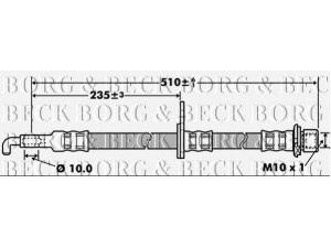 BORG & BECK BBH7418 stabdžių žarnelė 
 Stabdžių sistema -> Stabdžių žarnelės
4806E2, 4806E2, 90947W2003, 4806.E2