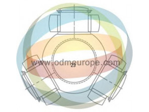 ODM-MULTIPARTS 13-250001 jungčių komplektas, kardaninis velenas 
 Ratų pavara -> Sujungimai/komplektas