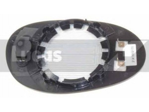 LUCAS ELECTRICAL LR-0217 veidrodėlio stiklas, stiklo elementas 
 Kėbulas -> Langai/veidrodėliai -> Veidrodėlis