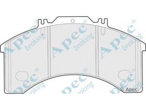 APEC braking PAD851 stabdžių trinkelių rinkinys, diskinis stabdys
1906191, 1906459
