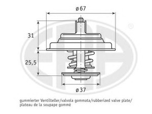 ERA 350158 termostatas, aušinimo skystis 
 Aušinimo sistema -> Termostatas/tarpiklis -> Thermostat
272 246, 273 728, 3273728, 035 121 113 A