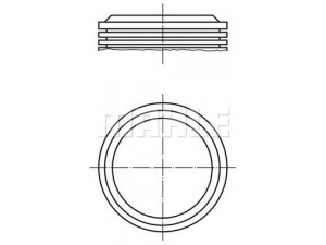 PERFECT CIRCLE 50 01328 1 stūmoklis 
 Variklis -> Cilindrai/stūmokliai