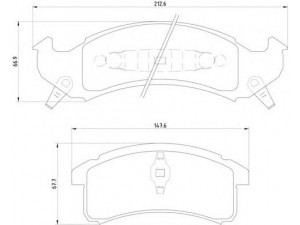 BREMBO P 09 002 stabdžių trinkelių rinkinys, diskinis stabdys 
 Techninės priežiūros dalys -> Papildomas remontas
12510001, 12510023, 12510027