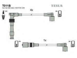 TESLA T011B uždegimo laido komplektas 
 Kibirkšties / kaitinamasis uždegimas -> Uždegimo laidai/jungtys
1612505, 1612507