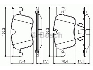 BOSCH 0 986 494 703 stabdžių trinkelių rinkinys, diskinis stabdys 
 Techninės priežiūros dalys -> Papildomas remontas
16 098 985 80, 16 098 985 80