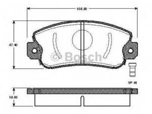 BOSCH 0 986 TB2 201 stabdžių trinkelių rinkinys, diskinis stabdys 
 Techninės priežiūros dalys -> Papildomas remontas
5892309, 5892310, 5892549, 5951660