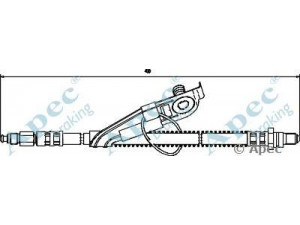 APEC braking HOS3292 stabdžių žarnelė 
 Stabdžių sistema -> Stabdžių žarnelės
1021839, 1066796, 1109678, 96FB2078BG