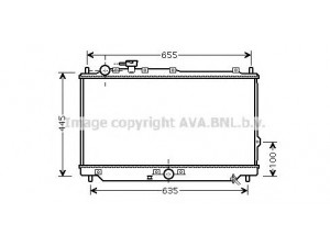 AVA QUALITY COOLING KA2113 radiatorius, variklio aušinimas 
 Aušinimo sistema -> Radiatorius/alyvos aušintuvas -> Radiatorius/dalys
0K2C615200, OK2C615200