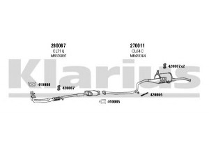 KLARIUS 210046E išmetimo sistema 
 Išmetimo sistema -> Išmetimo sistema, visa