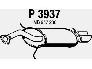 FENNO P3937 galinis duslintuvas 
 Išmetimo sistema -> Duslintuvas
MB957280