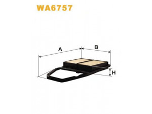 WIX FILTERS WA6757 oro filtras 
 Techninės priežiūros dalys -> Techninės priežiūros intervalai
17220-PLD-Y00, 17220PLD000