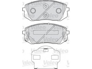 VALEO 598934 stabdžių trinkelių rinkinys, diskinis stabdys 
 Techninės priežiūros dalys -> Papildomas remontas
58101-1DE00, 581011DE00