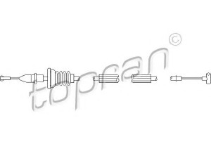 TOPRAN 113 430 kabelis, durų atlaisvinimas 
 Užrakinimo sistema -> Rankenėlės
6Y0 837 099B, 6Y0 837 099C, 6Y0 837 099D