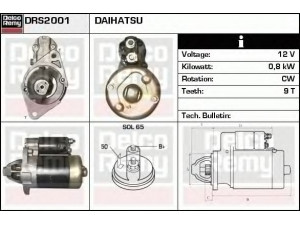 DELCO REMY DRS2001 starteris 
 Elektros įranga -> Starterio sistema -> Starteris