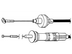 CEF VW01159 sankabos trosas 
 Sankaba/dalys -> Sankabos valdymas -> Sankabos trosas
1H1721335A, 1H1721335G