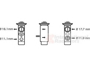 VAN WEZEL 30001124 išsiplėtimo vožtuvas, oro kondicionavimas 
 Oro kondicionavimas -> Vožtuvai
2218300584, 2308300184, A2218300584