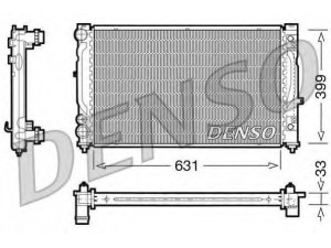 DENSO DRM02030 radiatorius, variklio aušinimas 
 Aušinimo sistema -> Radiatorius/alyvos aušintuvas -> Radiatorius/dalys
8D0121251M