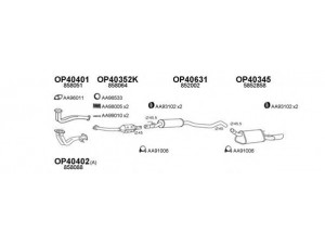 VENEPORTE 400296 išmetimo sistema 
 Išmetimo sistema -> Išmetimo sistema, visa