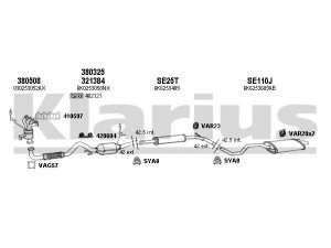 KLARIUS 790201U išmetimo sistema 
 Išmetimo sistema -> Išmetimo sistema, visa