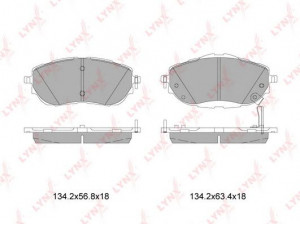 LYNXauto BD-7605 stabdžių trinkelių rinkinys, diskinis stabdys 
 Techninės priežiūros dalys -> Papildomas remontas
04465-02390
