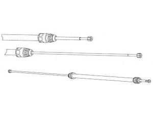 JURID 432929J trosas, stovėjimo stabdys 
 Stabdžių sistema -> Valdymo svirtys/trosai
168 420 14 85, 168 420 17 85, 1684200285