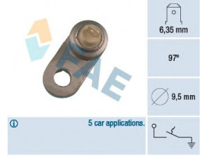 FAE 35120 temperatūros jungiklis, aušinimo skysčio įspėjimo lemputė 
 Aušinimo sistema -> Siuntimo blokas, aušinimo skysčio temperatūra
4109378, 4109379, 4146350, EA-952600.00